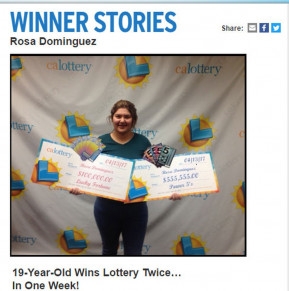 Rosa Dominguez comprou dois bilhetes premiados em uma semana