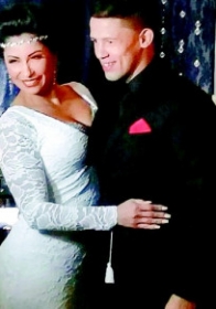 Patr�cia Nery e o marido