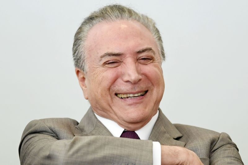 O presidente Michel Temer, durante uma das visitas a Mato Grosso