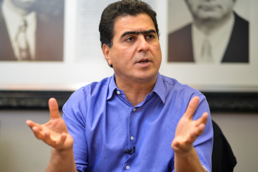 O prefeito Emanuel Pinheiro, que discutir sucesso no Palcio Paiagus