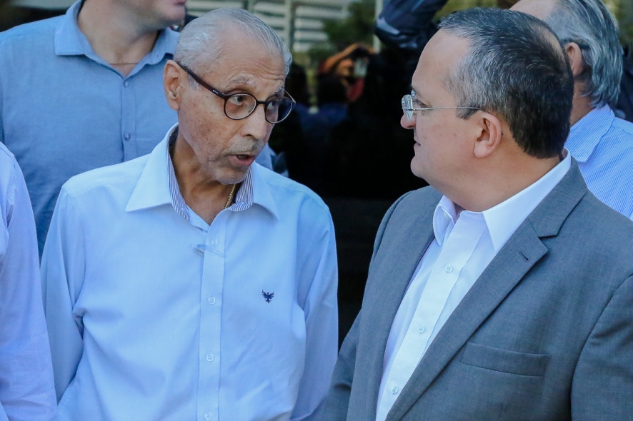 O ex-governador do Estado Julio Campos e o governador Pedro Taques: crticas de aliado