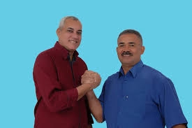 Prefeito Zema Fernandes e o vice-prefeito Rgis Meira. 