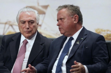O presidente Michel Temer e o ministro da Agricultura, Blairo Maggi