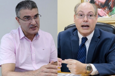 O promotor de Justia Jos Antnio Borges e o procurador-geral Mauro Curvo