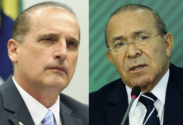 Os coordenadores da transio, Onyx Lorenzoni e Eliseu Padilha - Montagem/Agncia Brasil