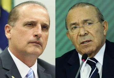 Os coordenadores da transio, Onyx Lorenzoni e Eliseu Padilha - Montagem/Agncia Brasil