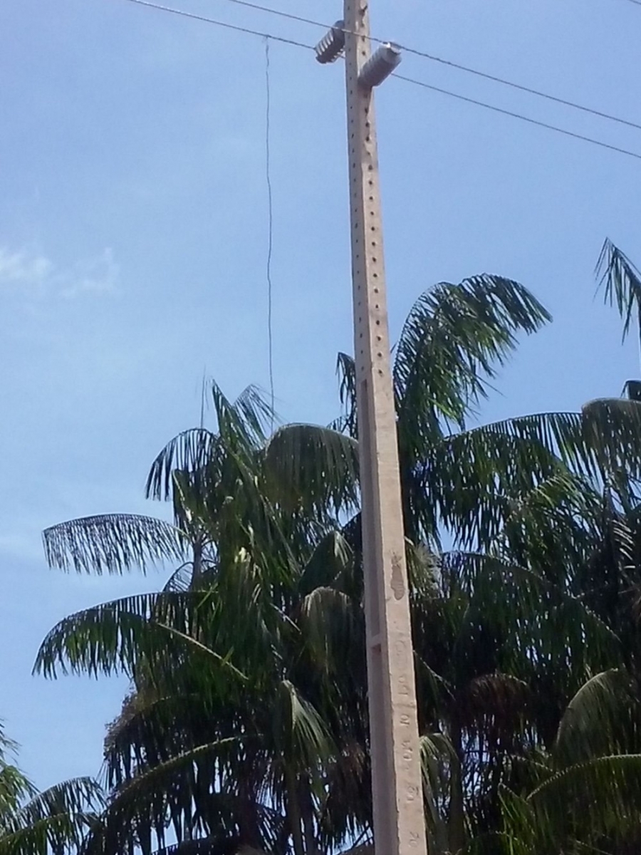 Ligao clandestina de energia.  Foto: Divulgao/ Policia Militar de Alenquer