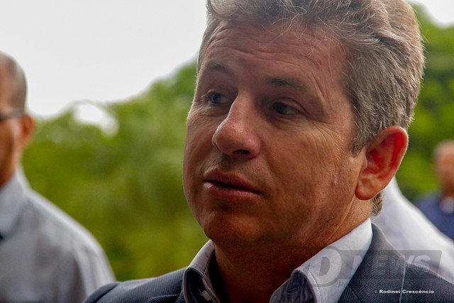 Governador eleito Mauro Mendes (DEM) durante uma de suas visitas ao Palcio Paiagus, neste perodo de transio