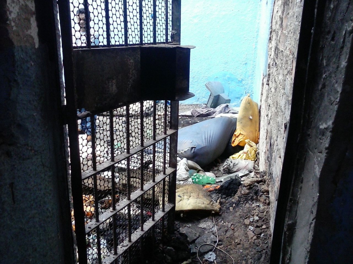 Cadeia em Pocon aps protesto de presos em 2017. Esta  uma das unidades que deve ser fechada na Gesto Mauro para economizar a partir de 2019