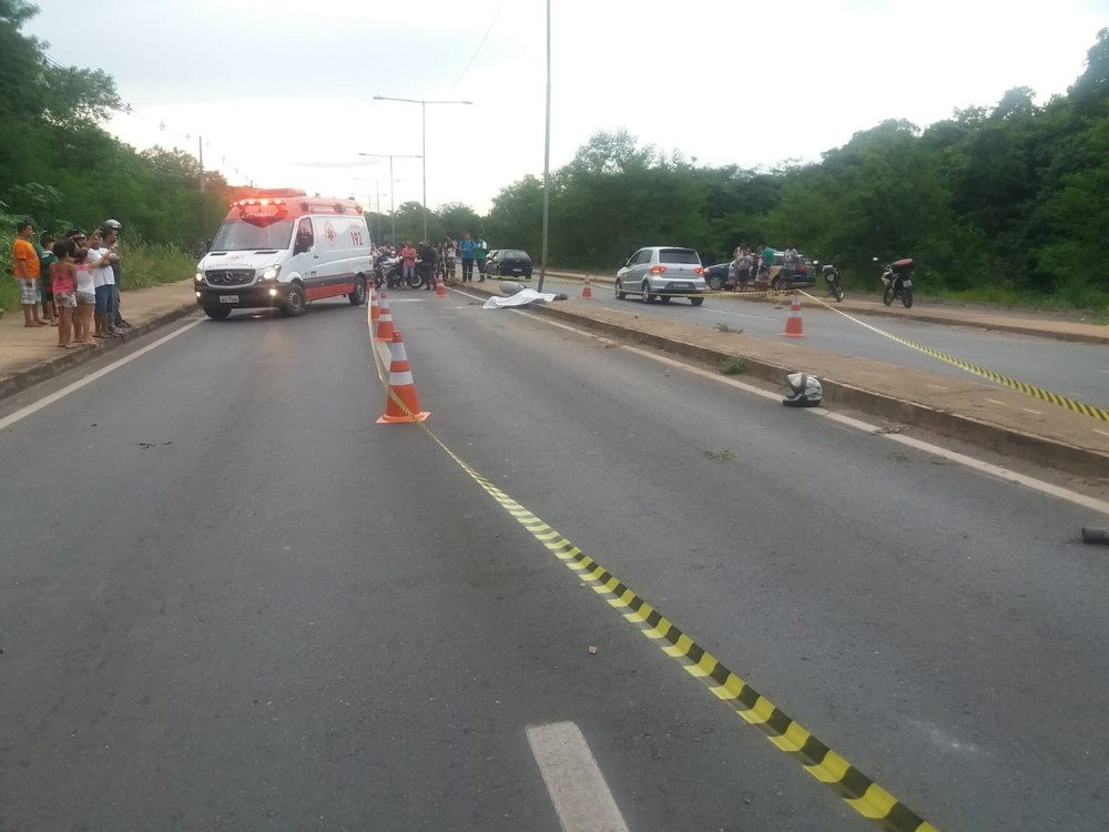 Acidente foi registrado na Estrada do Moinho, em Cuiab  Foto: Polcia Civil/Divulgao