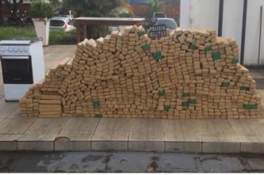 Entorpecentes apreendidos foram encaminhados para a Pol�cia Federal