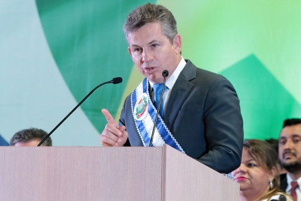 O governador Mauro Mendes, que elencou pilares para os primeiros meses de gesto