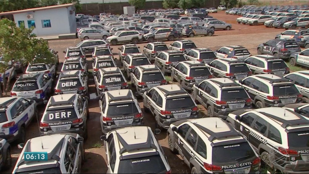 Viaturas esto paradas  Foto: TVCA/ Reproduo