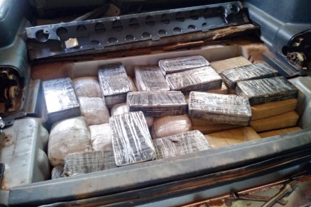 Parte da droga apreendida foi encontrada dentro de uma Pajero, em Paranatinga