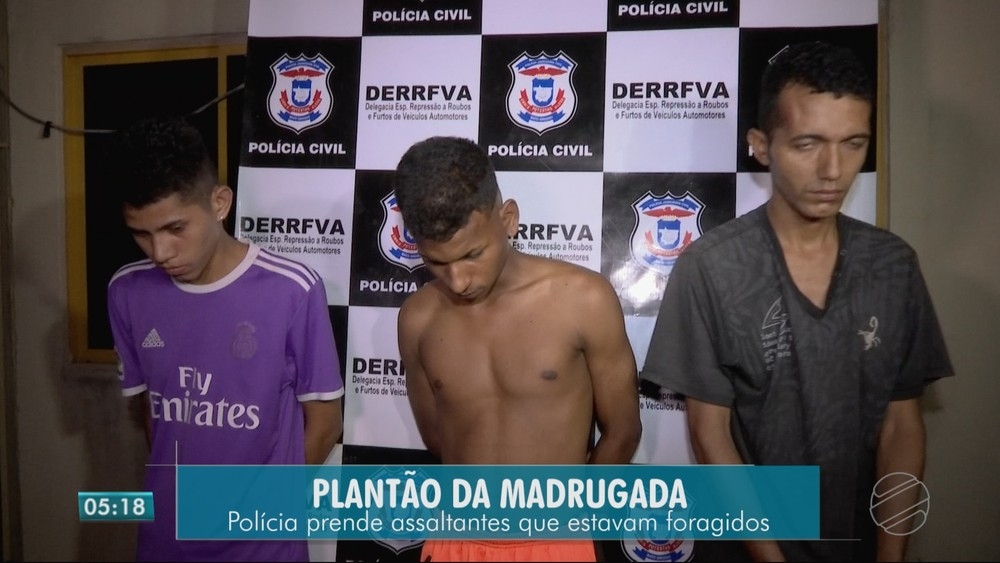Suspeitos foram presos na quarta-feira (16)  Foto: TVCA/Reproduo
