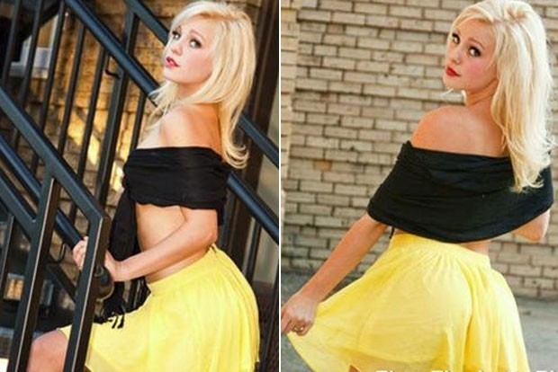 Sydney Spies teve foto excluda por causa de roupa sexy.