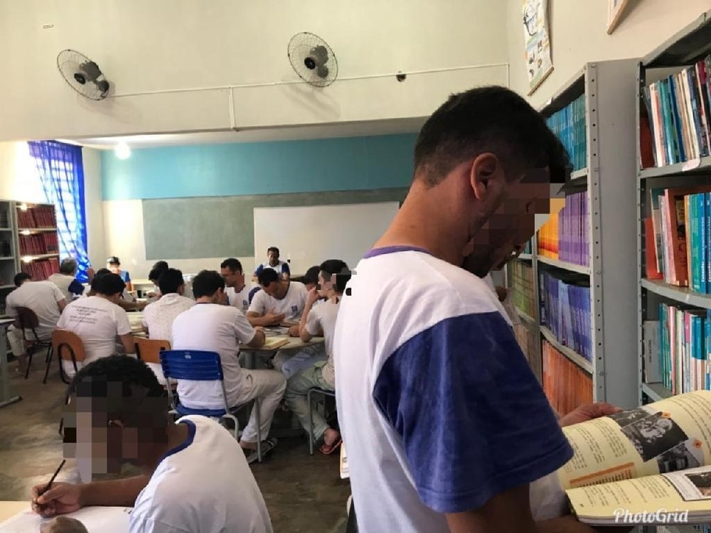 Presos estudam para o Enem  Foto: Sejudh-MT/ Assessoria