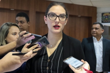 A deputada estadual Janaina Riva: 