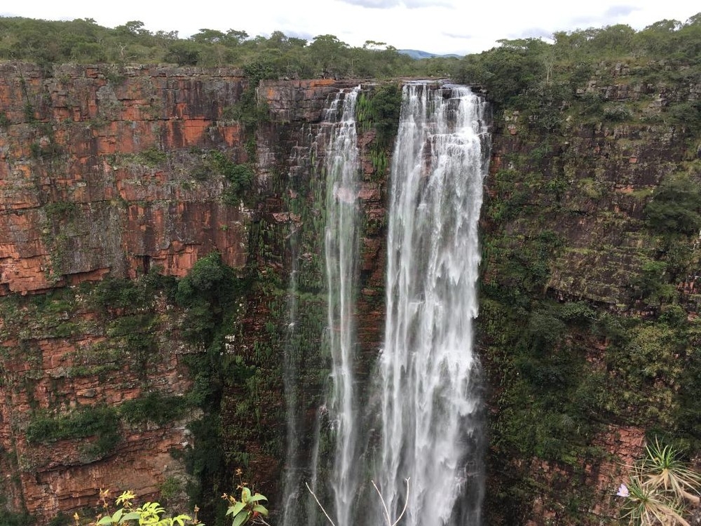 Parque Serra Ricardo Franco abriga a maior cachoeira do estado — Foto: Sema-MT