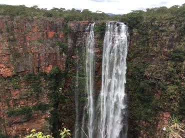 Parque Serra Ricardo Franco abriga a maior cachoeira do estado � Foto: Sema-MT
