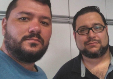 Antonio (� esquerda) e Maicon Antonio (� esquerda) e Maicon