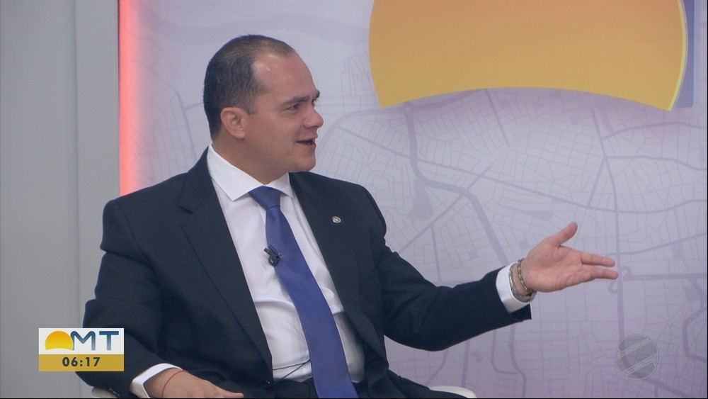 Leonardo Campos, presidente da OAB-MT  Foto: TVCA/Reproduo