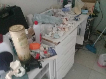 Consultrio odontolgico  fechado em Peixoto de Azevedo.  Foto: CRO/MT