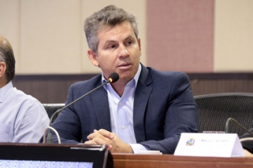 O governador Mauro Mendes, que come�ar� a estudar solu��o para VLT