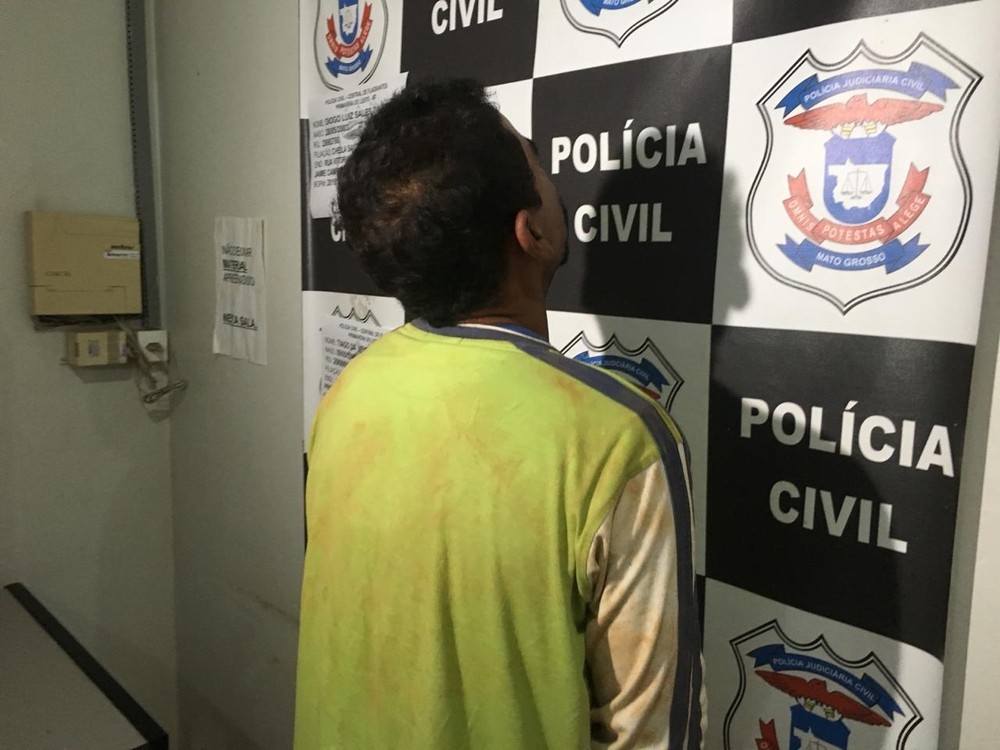 O marido, Marcelo da Silva, de 34 anos, foi preso e confessou o crime  Foto: Mrcio Falco/TV Centro Amrica
