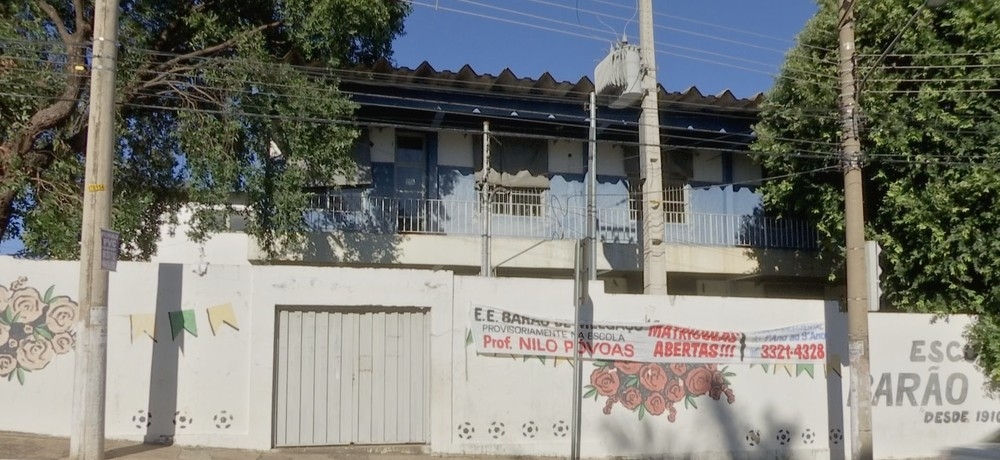 Uma das escolas que sentiram o impacto da medida  a Escola Estadual Baro de Melgao, no Bairro Dom Aquino, em Cuiab  Foto: TVCA/ Reproduo