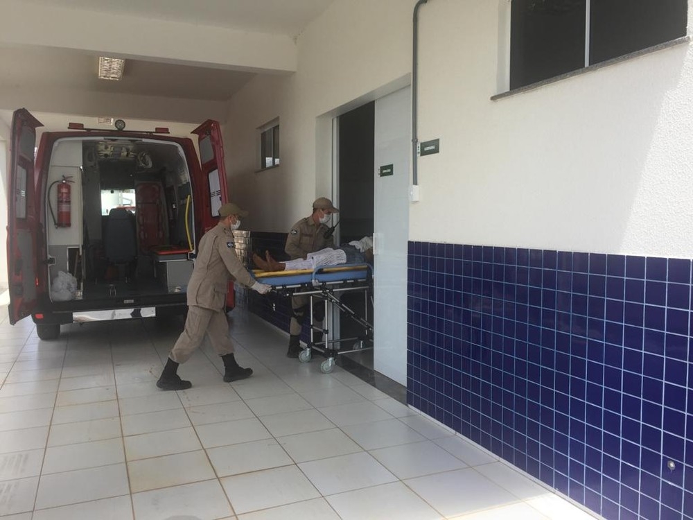 Conforme o Corpo de Bombeiros, Corpo de Bombeiros, pelo menos 70% do corpo da mulher foi queimado durante a exploso.  Foto: TVCA