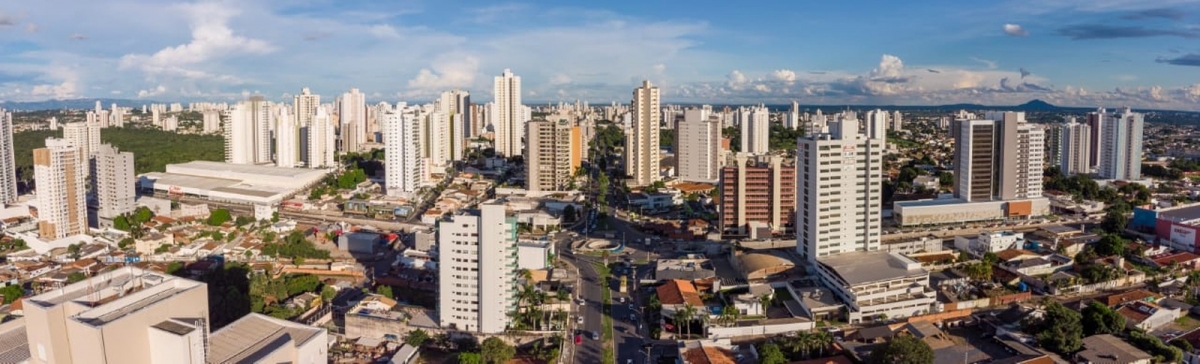 Cheia de prdios, Cuiab se transformou nos ltimos 50 anos  Foto: Drone Cuiab
