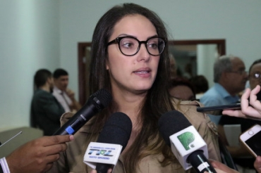 A presidente da AL, Janaina Riva, que defendeu manuteno da Metamat
