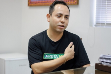 O coordenador do grupo Direita MT, Rafael Yonekubo