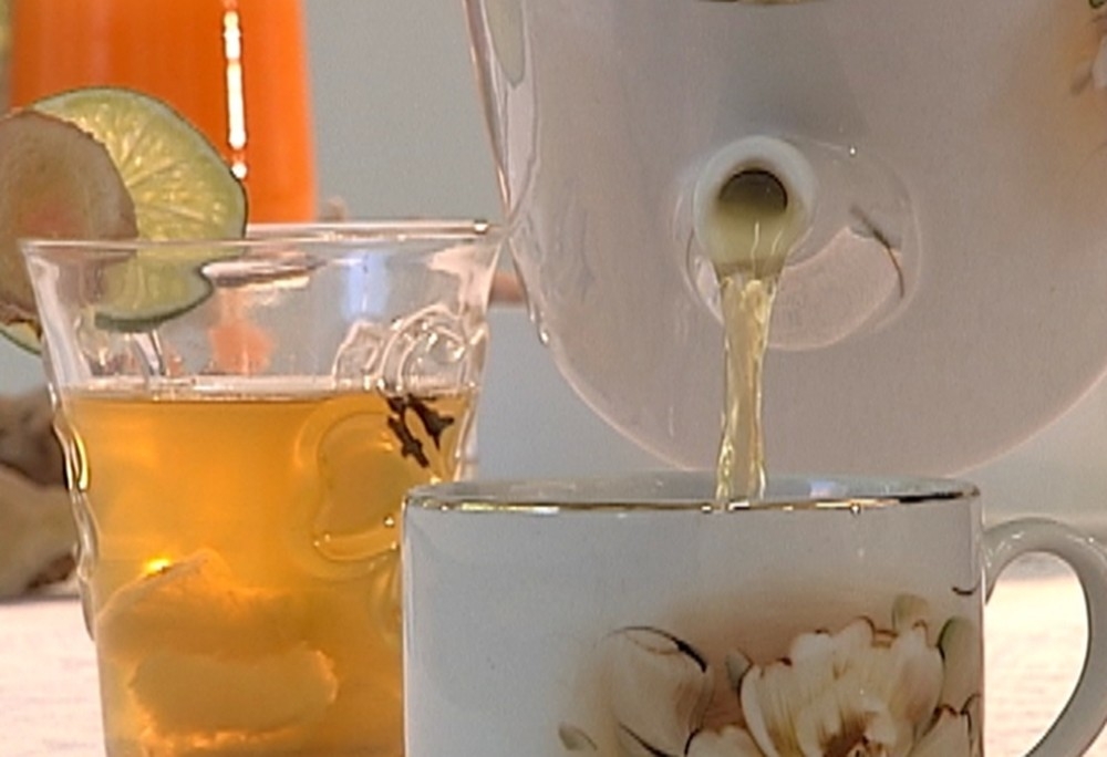 Ch de gengibre  Foto: Reproduo / TV Tem