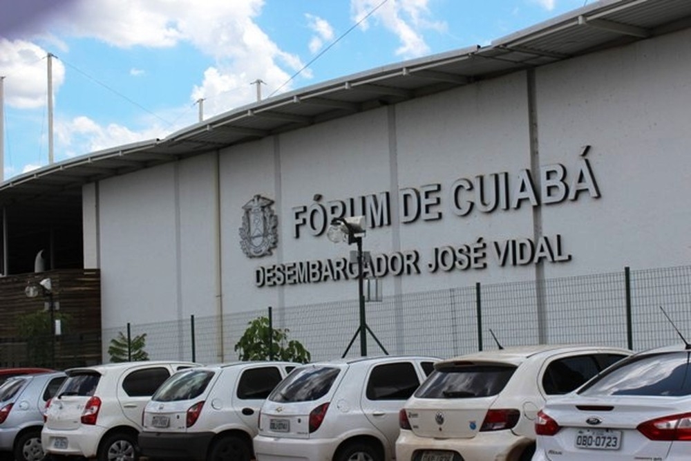 Fachada do Fórum de Cuiabá — Foto: TJMT/Divulgação
