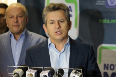 O governador Mauro Mendes: investimentos na Educao