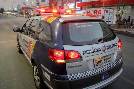 A Polcia Militar prendeu o suspeito na casa de familiares