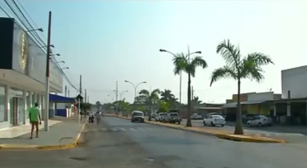 Avenida onde a agresso teria acontecido, em Primavera do Leste  Foto: Waine Charrow/TVCA