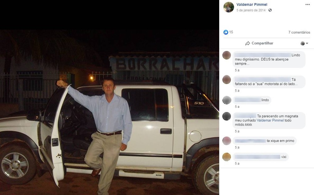 A vtima foi identificada como sendo Valdemar Pimmel, de 50 anos  Foto: Reproduo