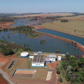 Estao de Tratamento (ETA) Queima p, em Tangar da Serra  Foto: Samae/Divulgao