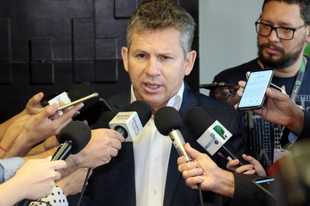 O governador Mauro Mendes: recupera��o do Estado