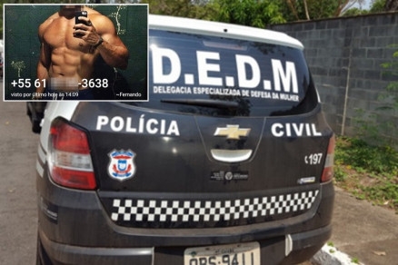 O jornalista utilizava fotos de um perfil falso (Detalhe) para abordar mulheres