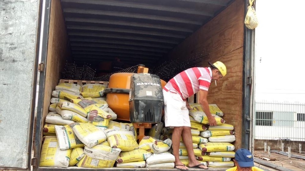 Argamassa, pisos e ferragens so os principais materiais adquiridos pela quadrilha  Foto: Polcia Civil - MT