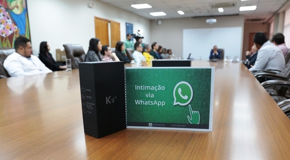 WhatsApp será utilizado para intimar pessoas em Cuiabá e Várzea Grande. — Foto: TJ-MT