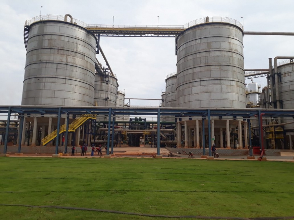 Usina de etanol, em Sinop  Foto: Larcio Romo/ TVCA