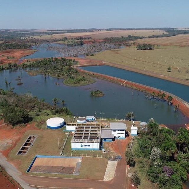 Estao de Tratamento (ETA) Queima p, em Tangar da Serra  Foto: Samae/Divulgao