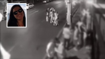 Imagem mostra vtimas momentos antes de serem atropeladas por Rafaela, em dezembro