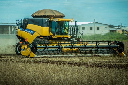 Lavoura de soja em fazenda no interior de Mato Grosso