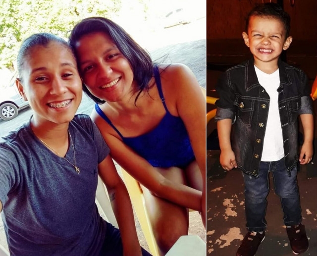 Fabiola Pinheiro Bacelar e Luana Marques de Souza, me de Davi, formam um casal. Esto presas e o menino morto